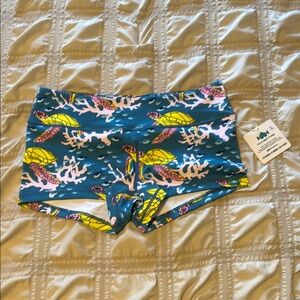 WODBOTTOM CrossFit Work Out Shorts Shortie TURTLE REEF